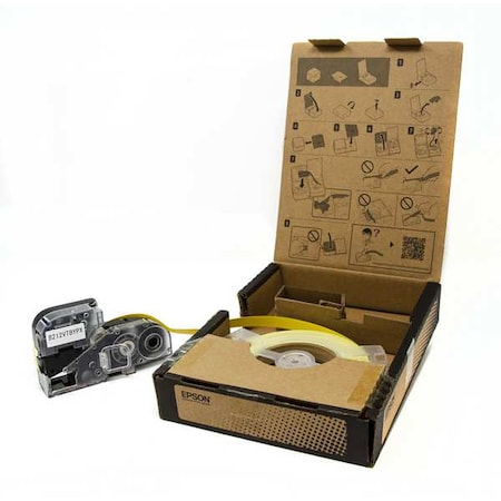 ContinuousLabelStock, Yellow, Gloss, 1/2inW MPN:60YR23