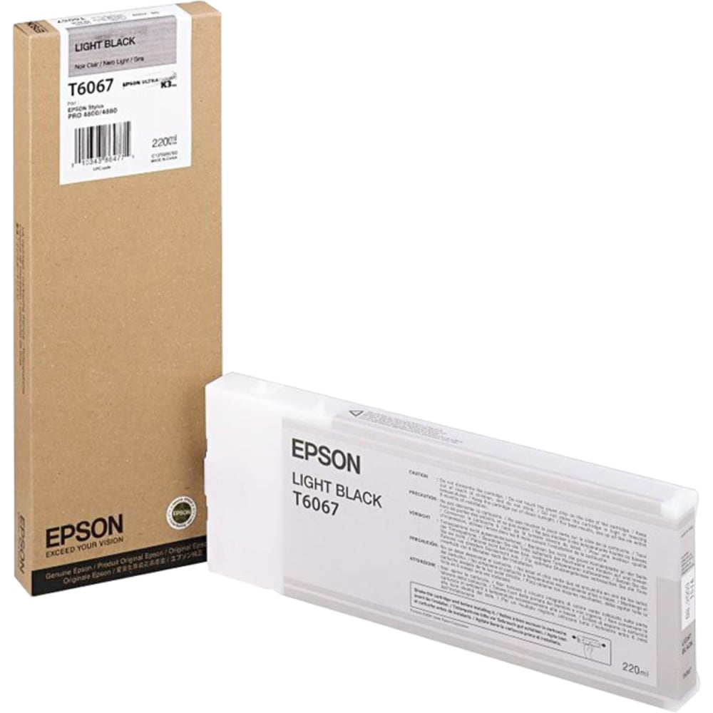 Epson Original Ink Cartridge, Light Black, T606700 MPN:T606700