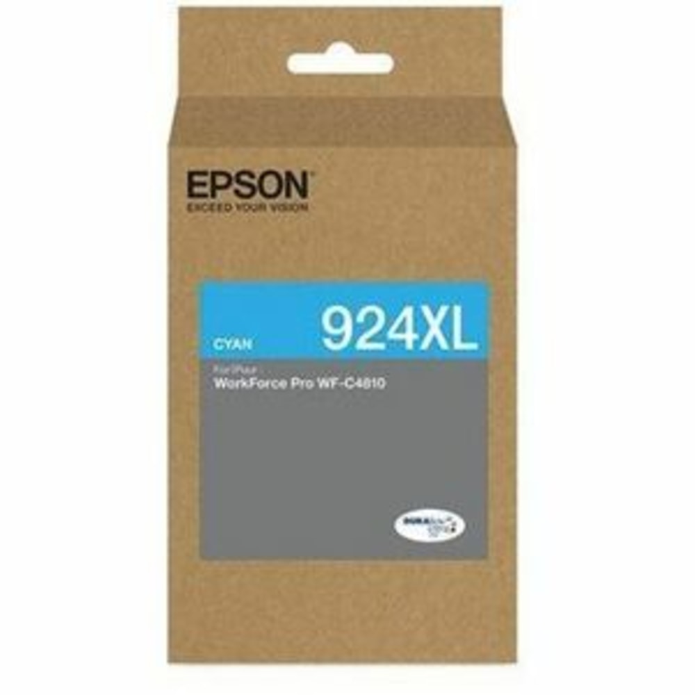 Epson 924xl Original High Yield Inkjet Ink Cartridge - Cyan Pack - Inkjet - High Yield MPN:T924XL220