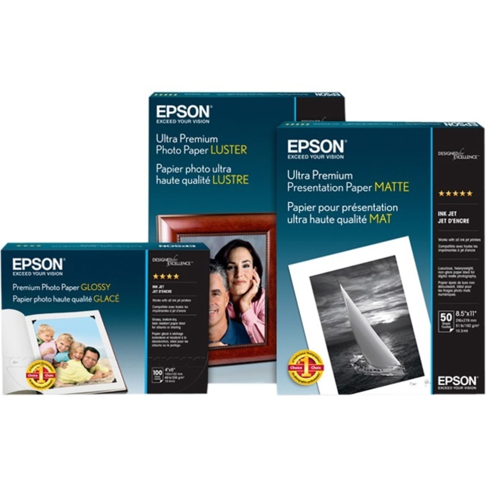 Epson Coated Double Weight Paper Roll, Matte, 36in x 82ft, White MPN:S041386