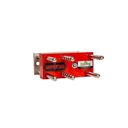 Lock, Hardened Steel, Red MPN:BHLock-KA