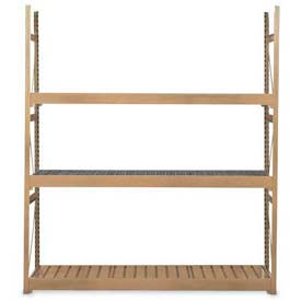 Equipto V-Grip 3 Level Bulk Storage Rack Steel Deck Starter 72