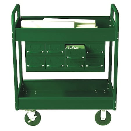 Stock Cart, 2 Shelves, 8 Drawers 500lb, 8, GN MPN:145-8-GN