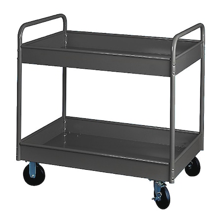 Stock Cart, 2 Shl 500 Lb. Cap 30x16x36, GY MPN:145-GY