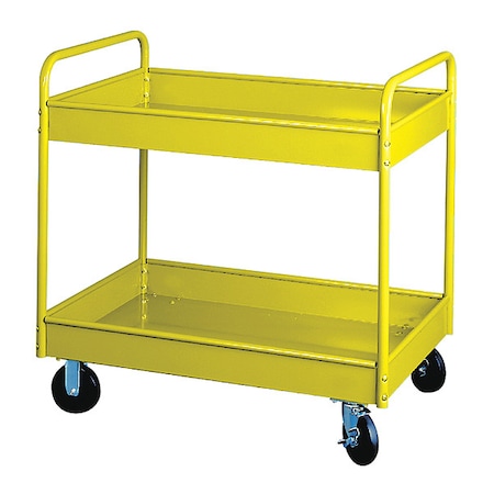 Stock Cart, 2 Shlv 800Lb Cap, 30x16x36, YL MPN:145D-YL