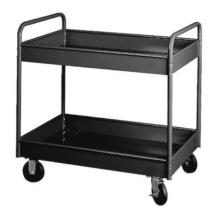 Stock Cart, 2 Shl 500 Lb. Cap 36x24x36, BK MPN:150-BK