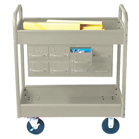 Stock Cart, 2 Shelfs, 8 Drawers 800lb, PY MPN:150D8-PY