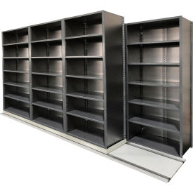 Equipto V-Grip 7 Unit Lateral File High Density Shelving 36