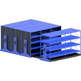 Equipto Mobile Aisle System 4 Carriages 48