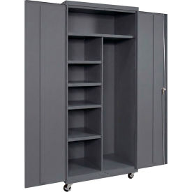 Equipto® Commercial Mobile Janitorial Cabinet 36