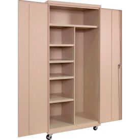 Equipto® Commercial Mobile Janitorial Cabinet 36