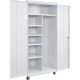 Equipto® Commercial Mobile Janitorial Cabinet 36