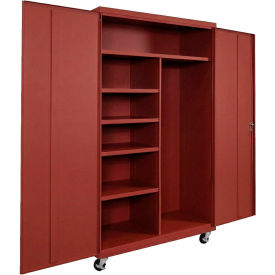 Equipto® Commercial Mobile Janitorial Cabinet 48