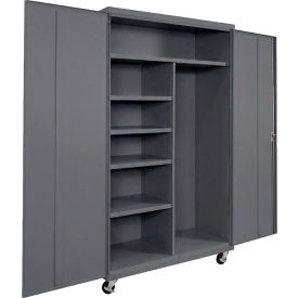 Equipto® Commercial Mobile Janitorial Cabinet 48