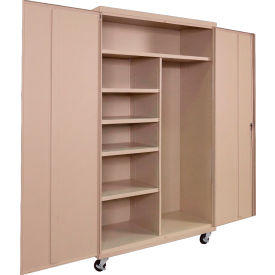 Equipto® Commercial Mobile Janitorial Cabinet 48