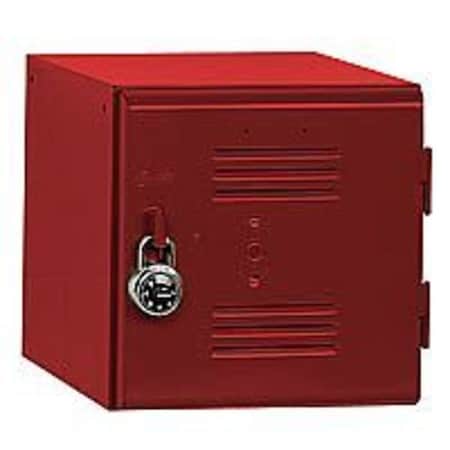 Box Locker, 12 in W, 12 in D, 12 in H, (1) Tier, (1) Wide, Cherry Red MPN:121212 RED