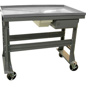 Equipto Teardown Bench Fluid Container/Drawer Stainless Steel Top 60