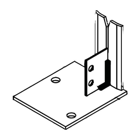 LH Corner Seismic Floor Anchor, PY MPN:190320A-PY