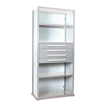 V-Grip Shelving W/ Drawers, 7x2x3, LG, Number of Shelves: 5 MPN:S4233VHS-LG