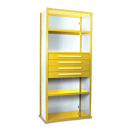 V-Grip Shelving W/ Drawers, YL MPN:S4253VHS-YL
