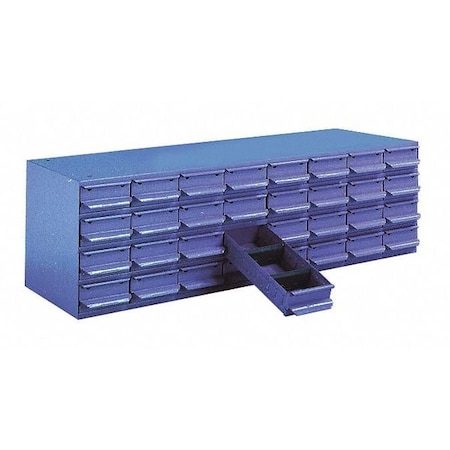 Compartment Organizer with 32 Drawers, 34-1/8 in W x 10-5/8 in H x MPN:33-RB