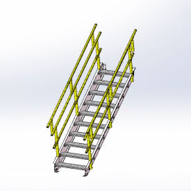 Equipto 1736S06 OSHA Stairway 36