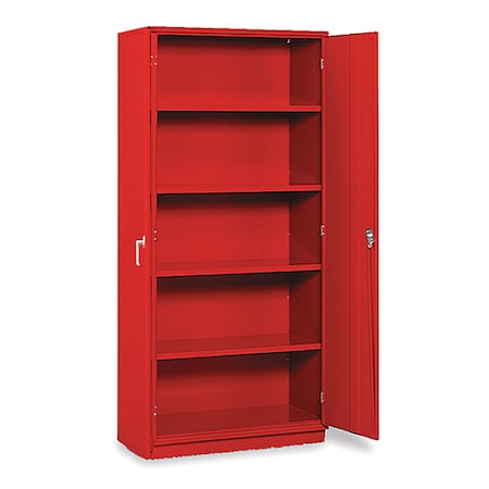Storage Cabinet, 36 in W x18 in D x78 in H, Red MPN:1710-RD