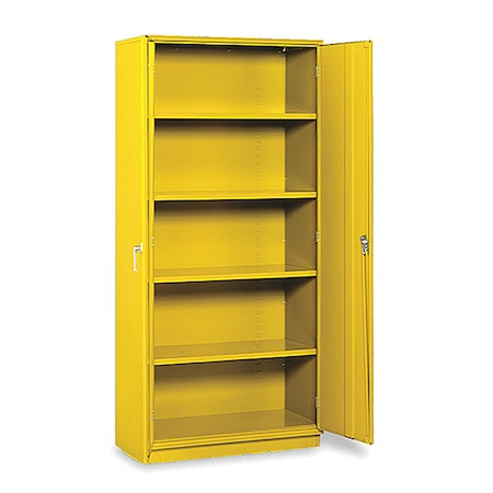 Storage Cabinet, 36 in W x18 in D x78 in H, Yellow MPN:1710-YL