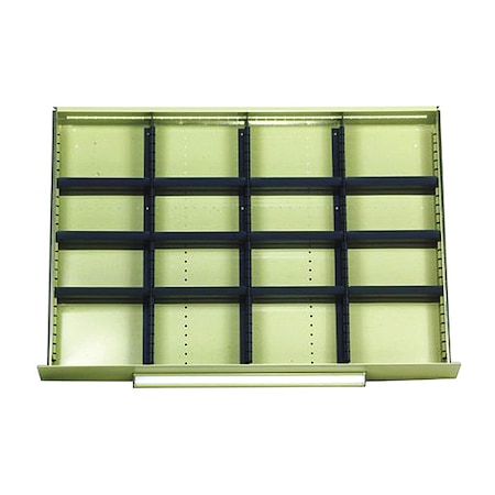 Mod Drawers Divider Set F, Smooth Office Gray MPN:4184F15-BK
