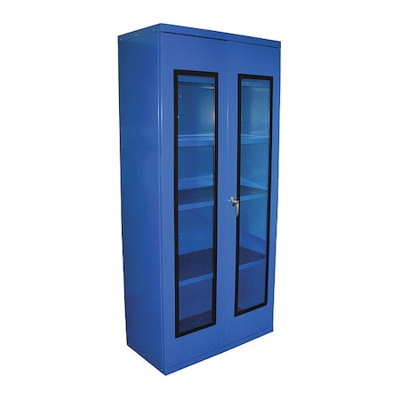 Quickview Cabinet, 18 in x 36 in x 78 in, Blue MPN:QVC361878-BL