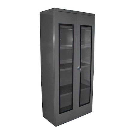 Quick View Cabinet-SetUp, 24 in x 36 in x 78 in, Gray MPN:QVC362478SU-GY
