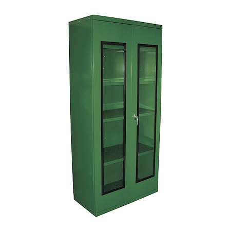 Quick View Cabinet-SetUp, 24 in x 48 in x 78 in, Green MPN:QVC482478SU-GN