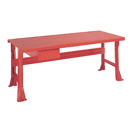 Open Leg Bench w/ Drawer, RD MPN:2223K5-RD