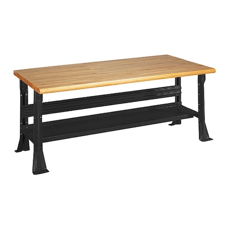 Open Leg Bench w/ Shelf, BK MPN:2323-6W-BK