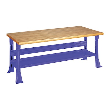 Open Leg Bench w/ Shelf, BL MPN:2323-6W-BL