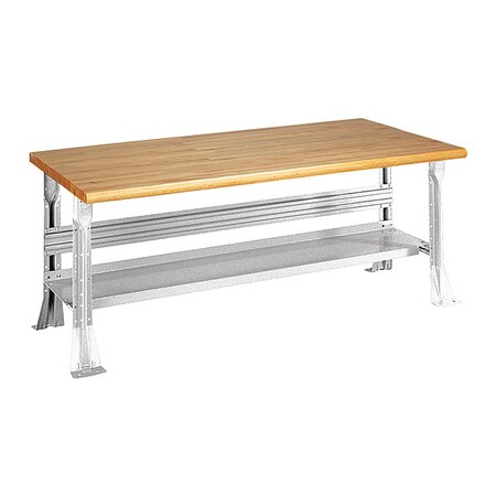 Open Leg Bench w/ Shelf, WH MPN:2323-6W-WH