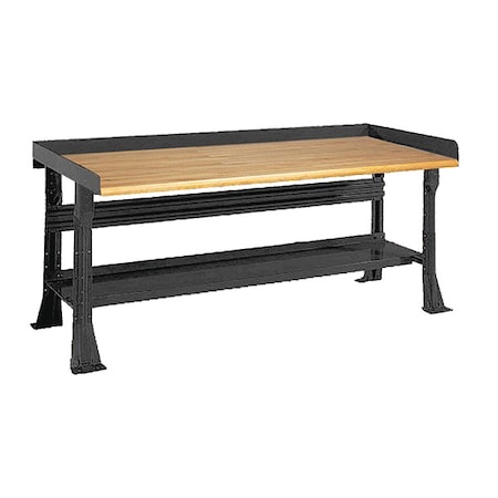 Open Leg Bench w/ Shelf, BK MPN:2422-6W-BK