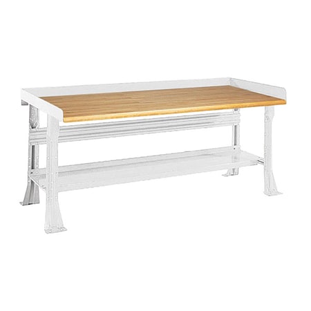 Open Leg Bench w/ Shelf, WH MPN:2422-6W-WH