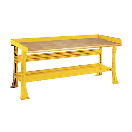 Open Leg Bench w/ Shelf, YL MPN:2422-6W-YL