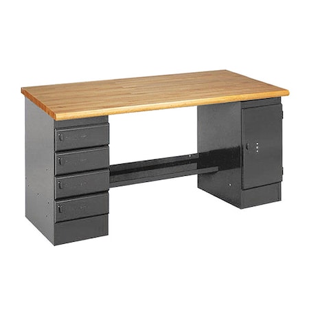 Pedestal Bench, GY MPN:255-5W-GY