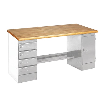 Pedestal Bench, WH MPN:255-5W-WH