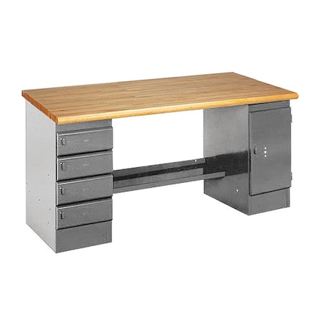 Pedestal Bench, LG MPN:255-6W-LG