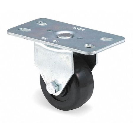Rigid Plate Caster, Rubber, 3 in., 210 lb. MPN:1F93030090001AT