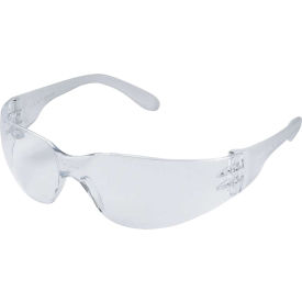 ERB® BRAVA® Frameless Safety Glasses Anti-Scratch Clear Lens/Temples Pack of 10 WELBRAVAIN - Pkg Qty 10