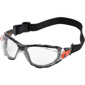 Delta Plus Go-Specs™ Full Frame Safety Glasses Clear AF/PC Lens w/ Elastic Fabric Strap WELGG41CAF