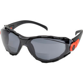 Delta Plus RX Go-Specs™ +2.5 Full Frame Safety Glasses Gray AF/HC Lens Black /Orange WELRXGG40GAF25