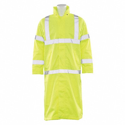Long Rain Coat Class 3 Hi-Viz Lime 2XL MPN:62031 Long Rain Coat Class 3 Hi-Viz Lime 2XL MPN:62031