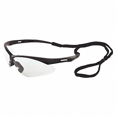 Safety Glasses Black Frame Clear MPN:15324