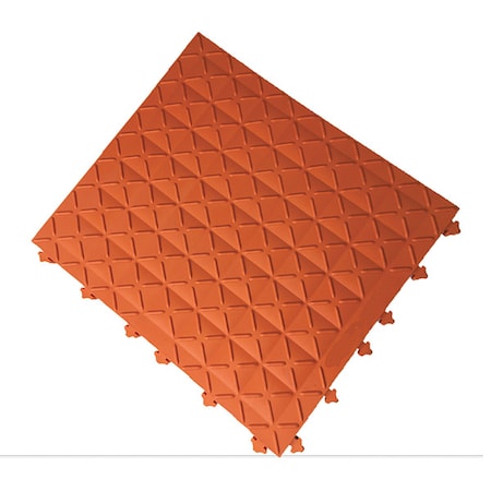 Interlocking Antifatigue Mat Tile, 18 in W x Vinyl, 10 PK MPN:A1-O