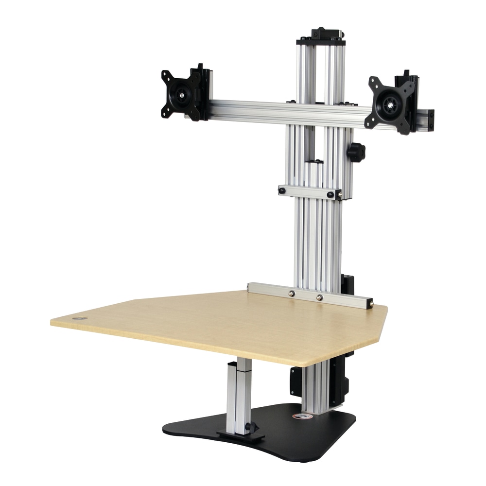 Ergo Desktop Electric Kangaroo Elite Stand, 27 1/2inH x 28inW x 28inD, Maple, Standard Delivery MPN:ELEC-ED-KE-MAP